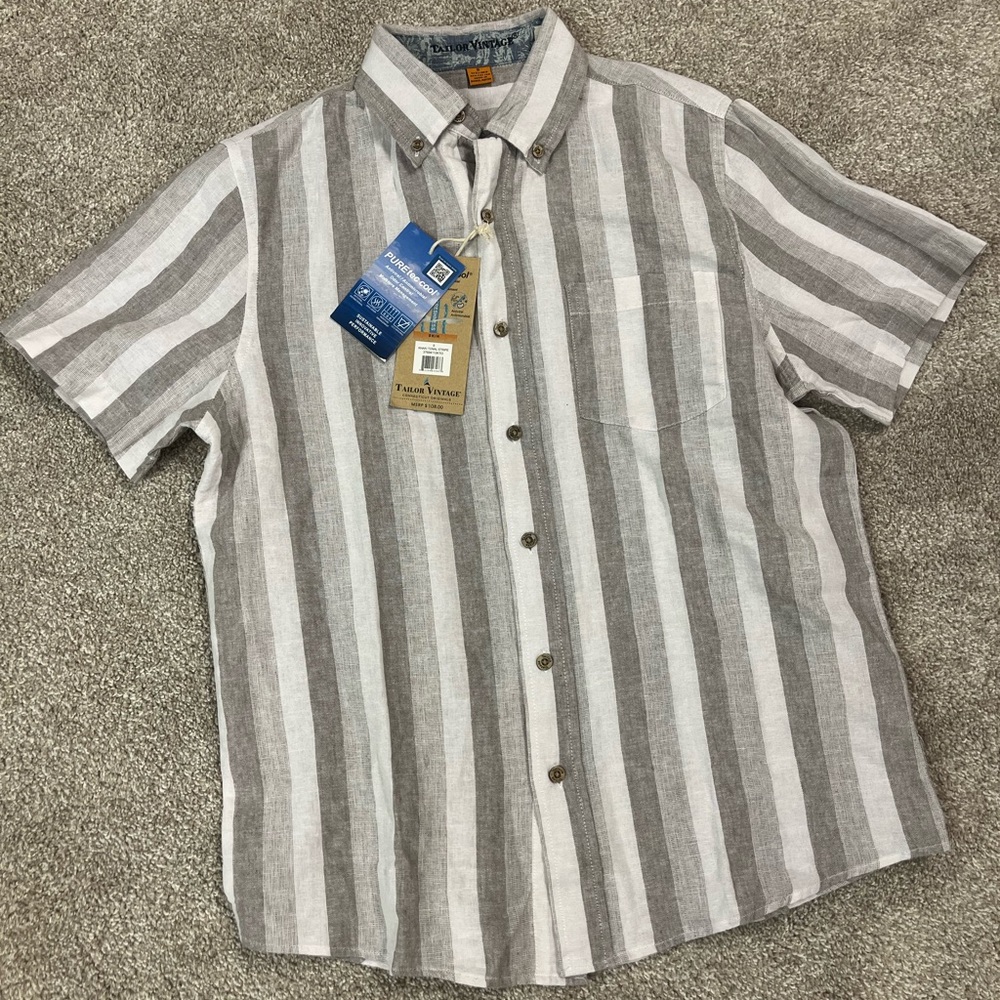 Tailor Vintage Cotton and Linen Pure Tec cool summer vacation shirt